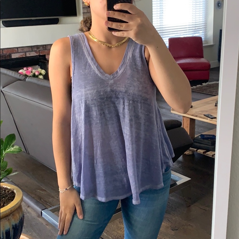 FREE PEOPLE lavender tank XS